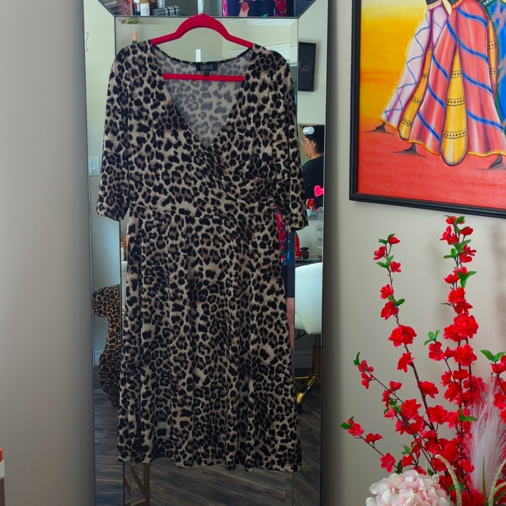 Leopard print dress